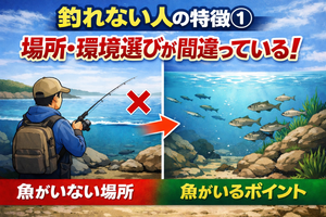 釣れない人の特徴4選!それぞれの釣れない原因を解説