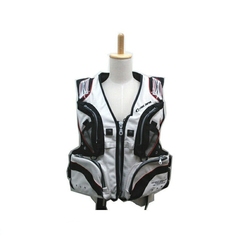 FV-6019 セーフティフローティングベスト 笛付 ホワイト フリーサイズ ユニセックス
