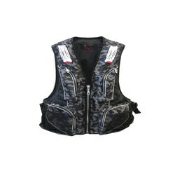 FV-6155 フローティングベスト 笛付 グレーカモ フリーサイズ ユニセックス