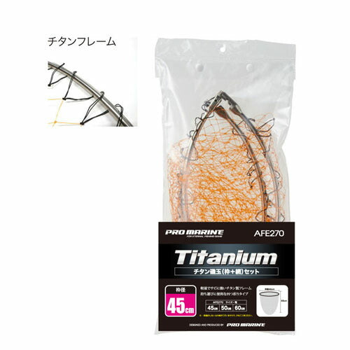チタン磯玉網セット 45cm