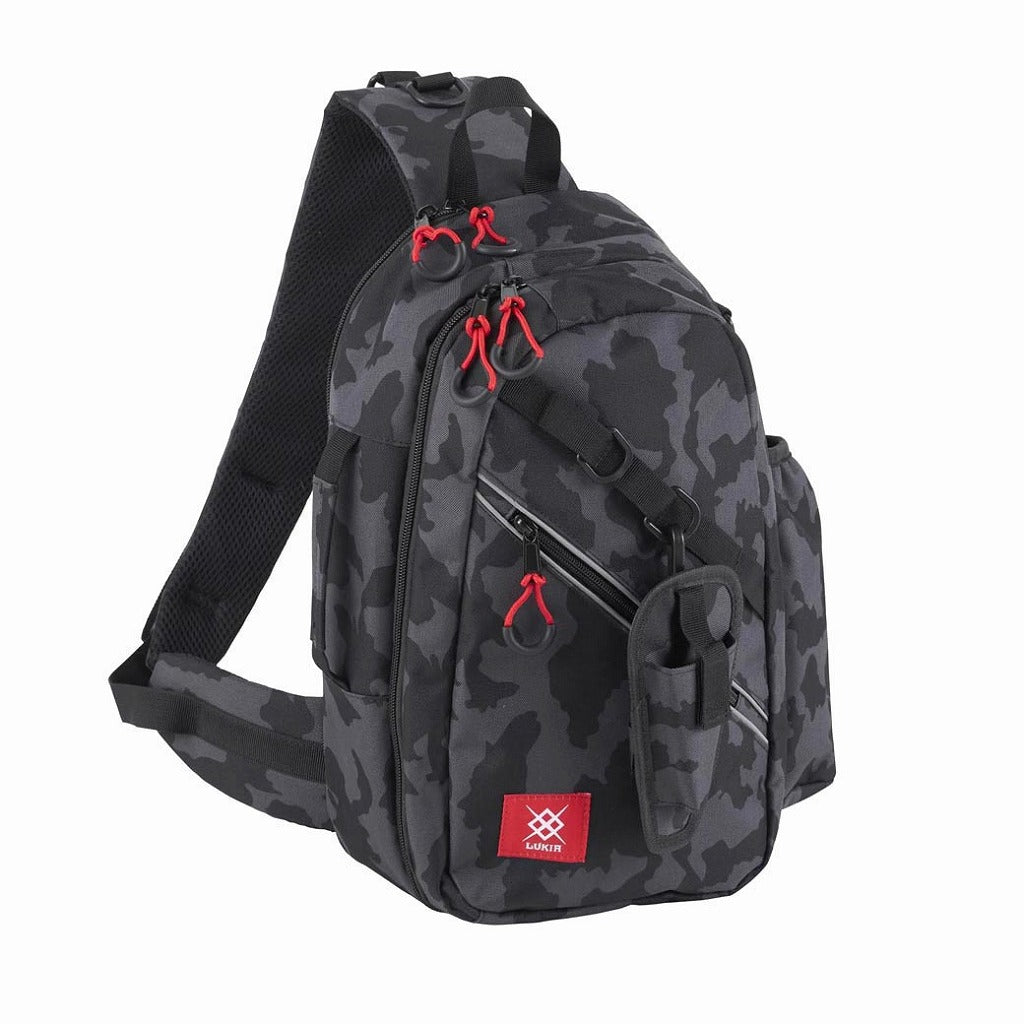 カモフラスリングバッグ ブラックカモフラ 150×230×390mm