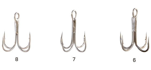 BS-481 ヒラメフォースフック 白 6号 4本入