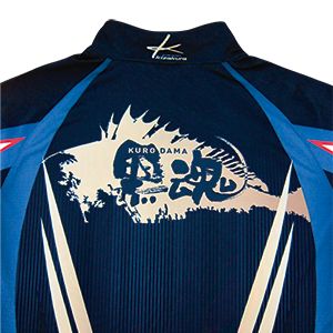 黒魂フルジップアップシャツ ブラック M