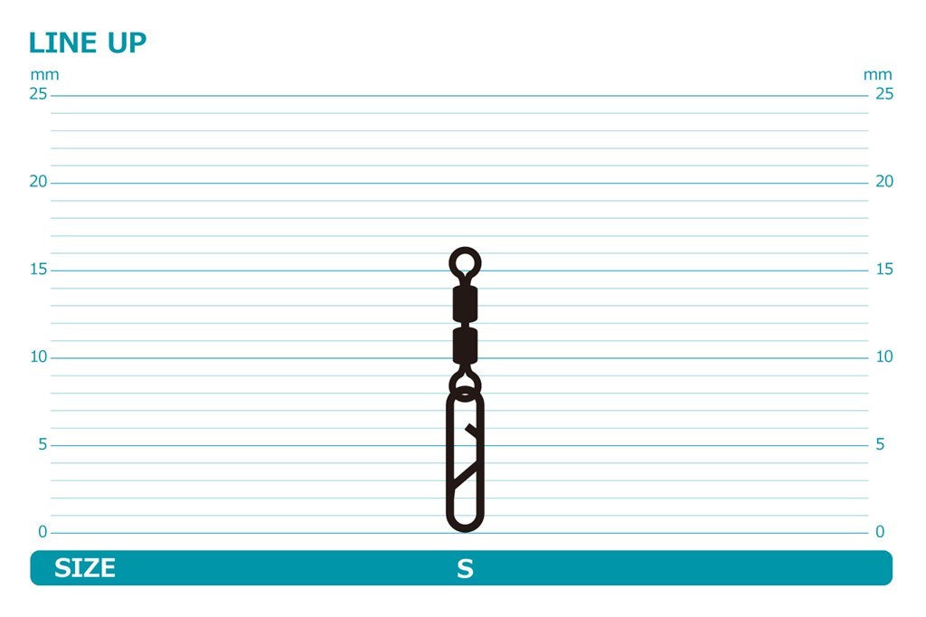 ローリングワカサギクリップ シルバー S 4個入り