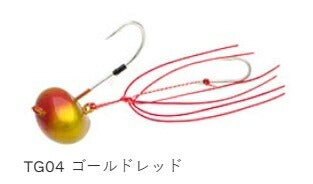 TGオーバルテンヤ TG04 ゴールドレッド 13号 47g Lサイズ 1個入