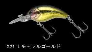 ワーミングクランクショット フローティング/ラトル 221/ナチュラルゴールド 43mm 6.0g