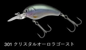 ワーミングクランクショット フローティング/ラトル 301/クリスタルオーロラゴースト 43mm 6.0g