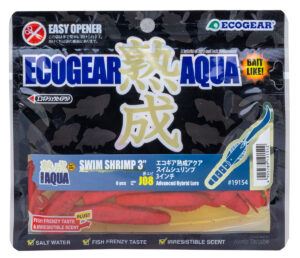 熟成アクア スイムシュリンプ J12/まずめチャート(夜光) 3インチ/80mm 8個入