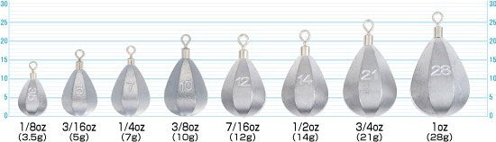 12328 SK11ドロップショットシンカー 3/16oz