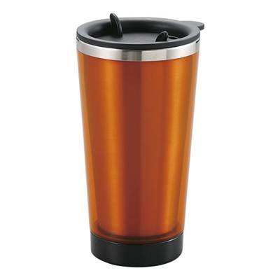 リーブルフタ付タンブラー クリアオレンジ 240ml