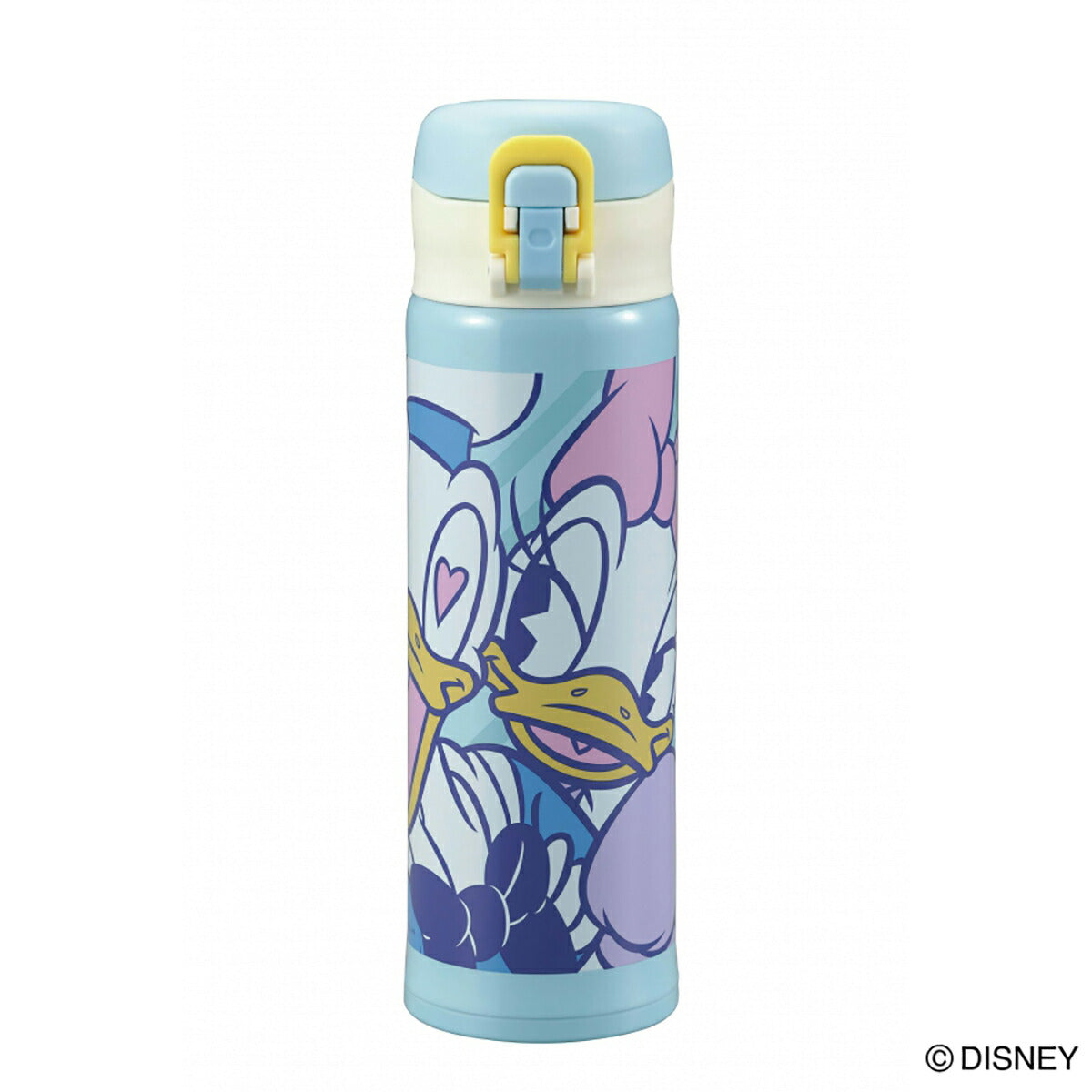 軽量ワンタッチパーソナルボトル 保温保冷対応 ディズニー ドナルド&デイジー/ハート 500ml