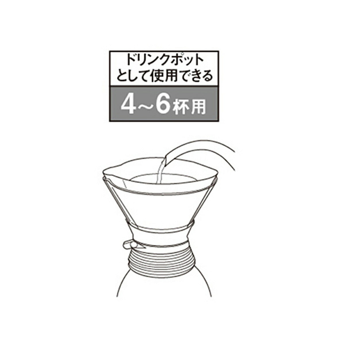 珈琲ポット 4~6杯用 1100