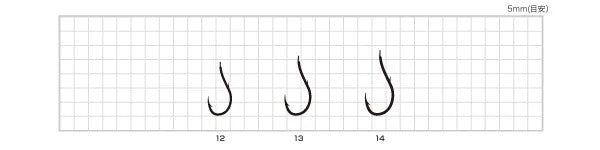 ヤイバケン付カレイ ブラック 13 12本入