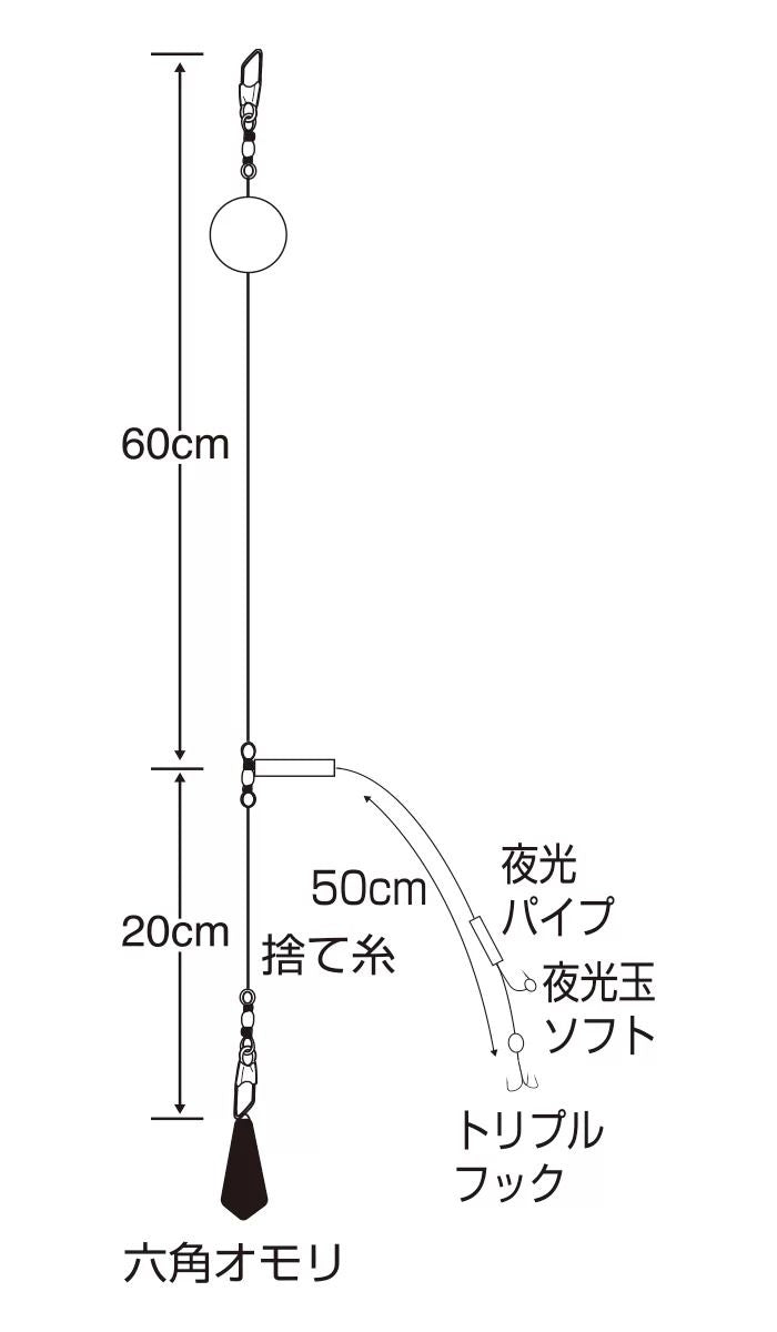 ヒラメアコウぶっこみセットB 4-4 1セット