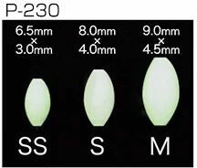 【アウトレット】道具屋 真鯛フロート 夜光 S 7個入