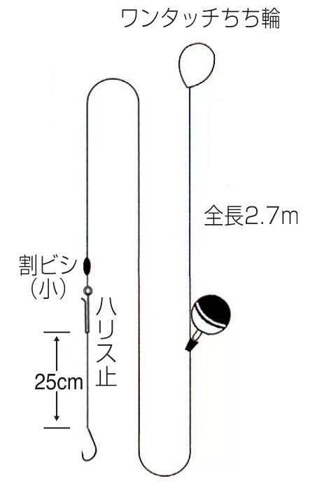 ブラックバス 10号 2.7m 1セット