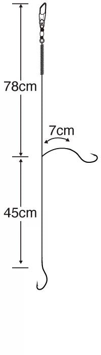 【アウトレット】投釣2本鈎3セット 6号 ハリス1