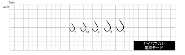 ヤイバフカセ遠投モード 茶 4 11本入