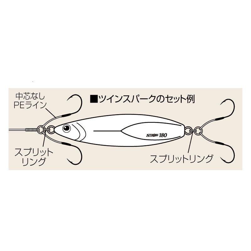 ツインスパーク 1cm 3/0 2セット