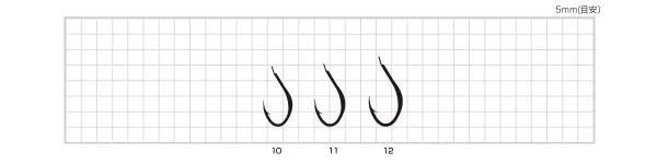 【アウトレット】アジ極太 ケイムラ(KEIMURA) 12号 8本入