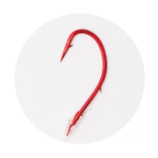 【アウトレット】ケン付丸セイゴ 糸付 赤 9号 ハリス2