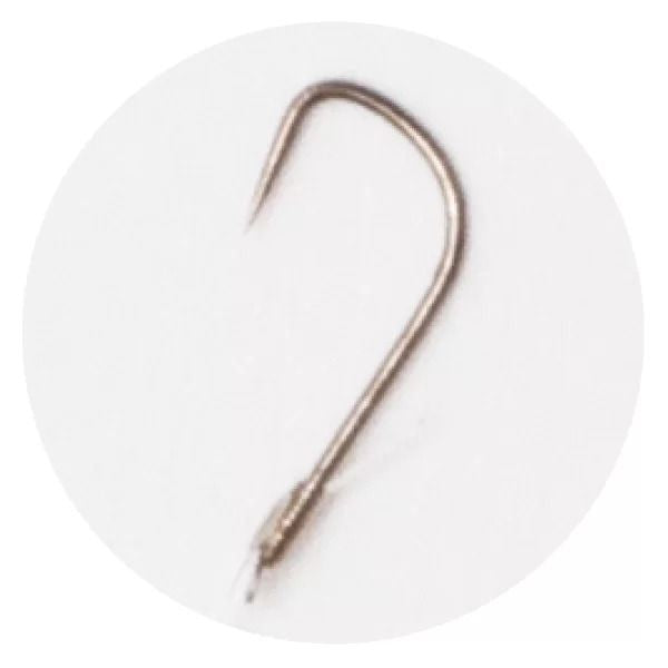 【アウトレット】タナゴクチボン 細地袖スレ糸付 茶 2号 ハリス0.4