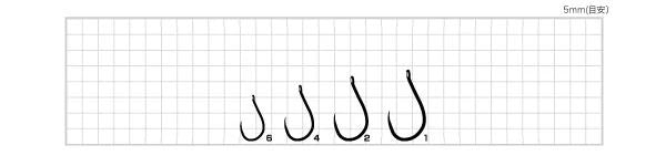 【アウトレット】THINNERS BARBLESS 黒(ブラック) 6号 14本入