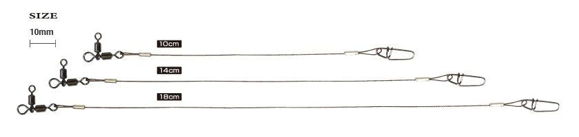 ワイヤーキャロスイベル 10cm 2個入