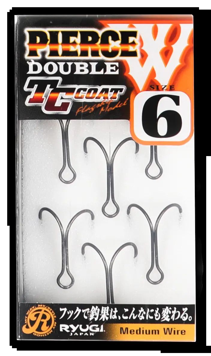 【アウトレット】ピアスダブル TCブラック 2/0 4本入