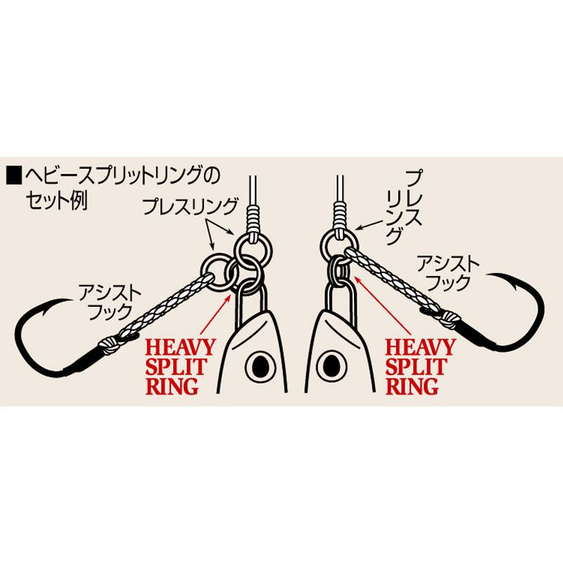 ヘビースプリットリング 5 15個入