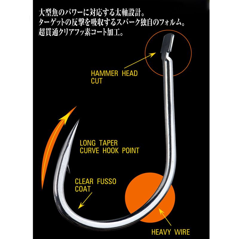 ヘビースパーク クリアフッ素コート 2/0 6本入