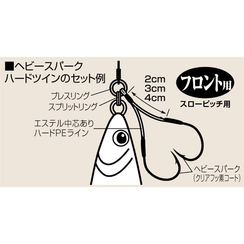 ヘビースパークアシスト ハードツイン フロント用 4cm2/0 2セット
