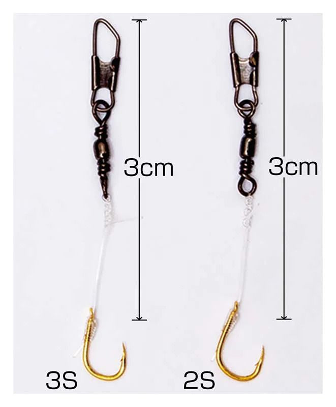 【アウトレット】鬼楽ワカサギ ブドウ虫金鈎 2S号 ハリス2 3セット