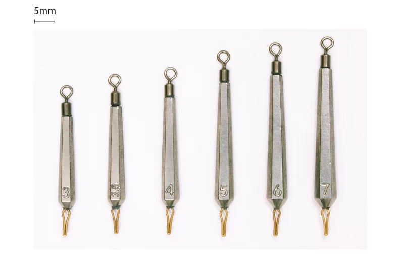 【アウトレット】鬼楽 六面タングステンシンカー 3g 2個入