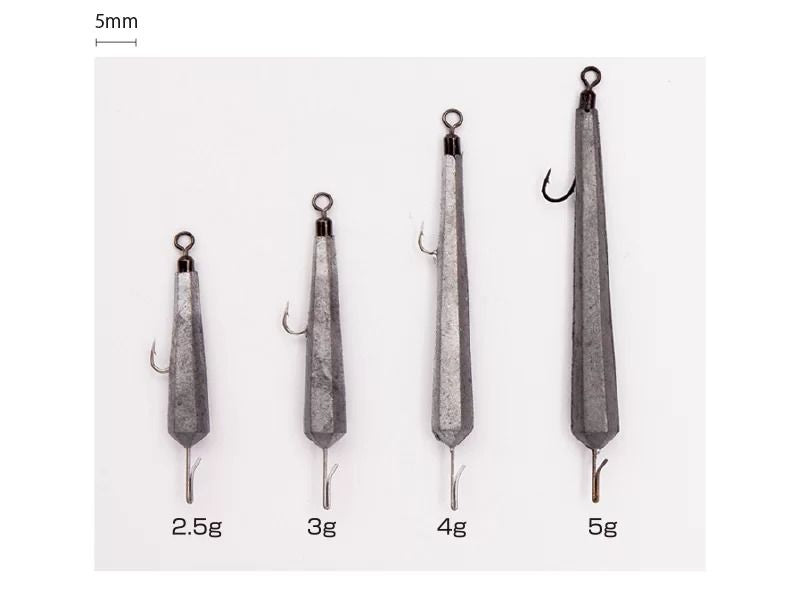鬼楽 六面オモリ寄せフック 3g