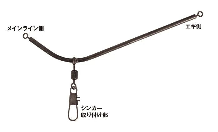 からみにくいオモリグ天秤 9cm