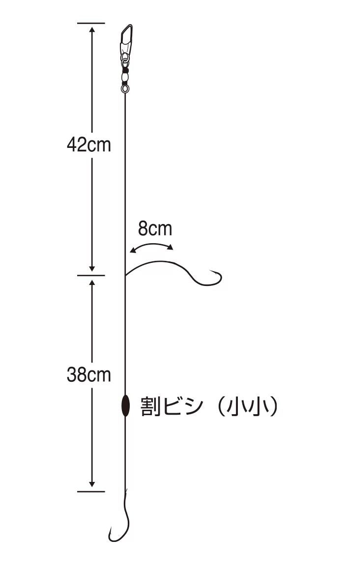メバルうき釣 3セット 6号 ハリス0.8