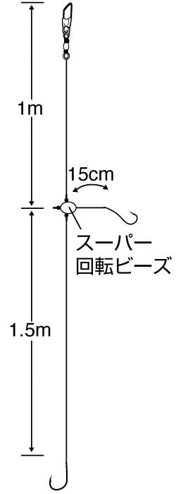 大物カゴ釣り 真鯛 イサキ 11号 ハリス5 2本鈎×2セット