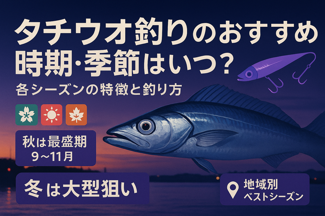 タチウオ釣りのおすすめ時期・季節はいつ？各シーズンの特徴と釣り方