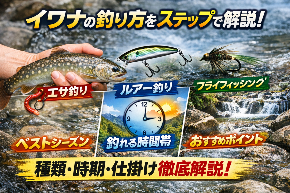 イワナの釣り方をステップで解説！種類やおすすめの時期・場所・仕掛けについて