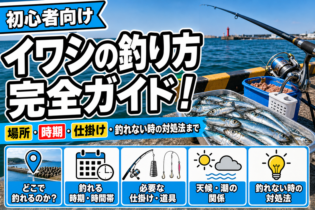 【初心者向け】イワシの釣り方完全ガイド！場所・時期・仕掛け・釣れない時の対処法まで