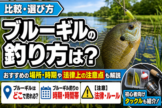 ブルーギルの釣り方は？おすすめの場所・時期や法律上の注意点も解説