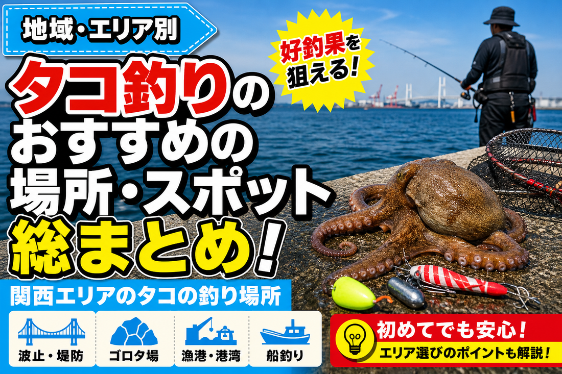 【地域・エリア別】タコ釣りのおすすめの場所・スポット総まとめ！