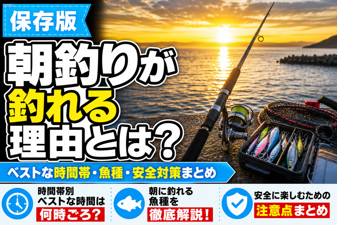 朝釣りが釣れる理由とは？ベストな時間帯・魚種・安全対策まとめ