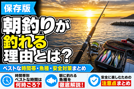 朝釣りが釣れる理由とは？ベストな時間帯・魚種・安全対策まとめ