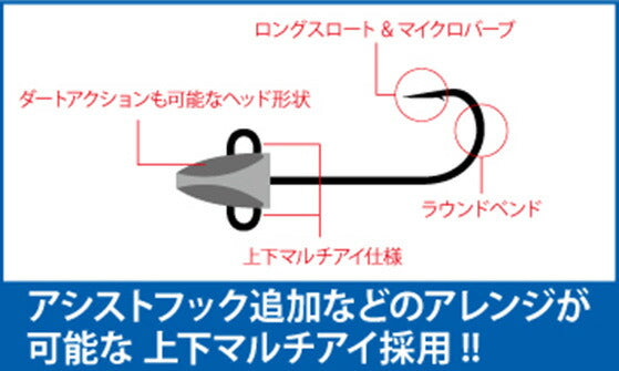ヘッド マルチロック NSブラック 3.0g-#4 メバル鈎ベース 本体3本入り