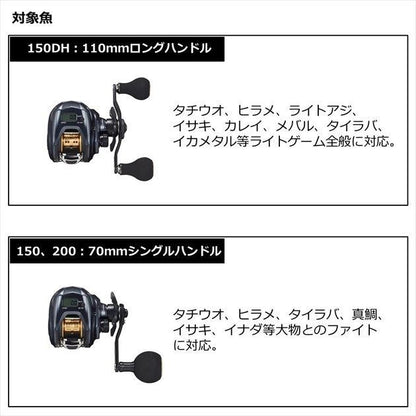 ライトゲーム IC 150-DH 右巻き 両軸リール