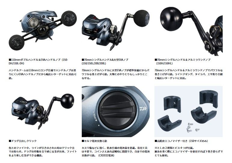 ライトゲームRX IC 200 右巻き 両軸リール