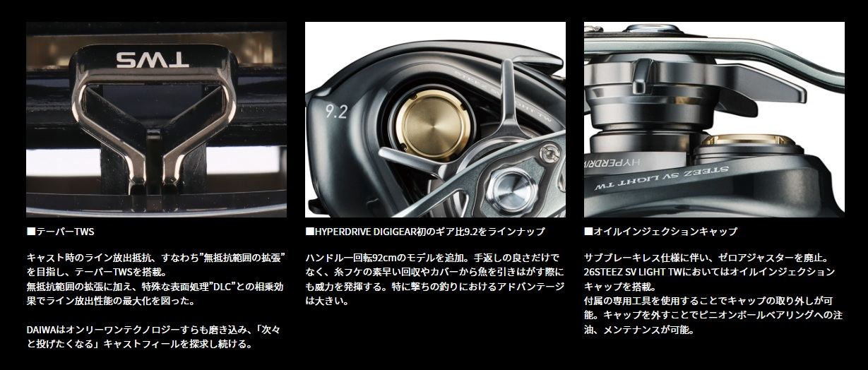 スティーズSV ライト TW 100XXH 右巻き ベイトリール