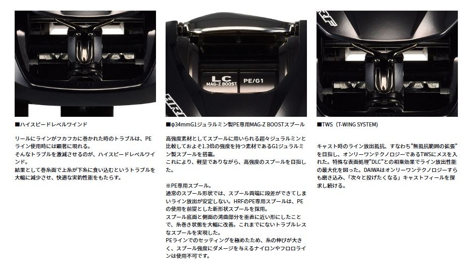 HRF TW 100XH PE SPECIAL 右巻き ベイトリール